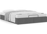Syfax™ Struttura Letto Pouf Senza Materasso 140X190 Cm In Tessuto