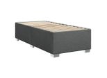 Syfax™ Giroletto Senza Materasso Grigio Scuro 100X200 Cm Tessuto