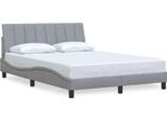 Syfax™ Giroletto Senza Materasso Hanko Grigio Chiaro 120X200 Cm Tessuto