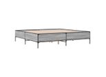 Syfax™ Giroletto Grigio Sonoma 180X200 Cm In Legno Multistrato Metallo