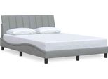 Syfax™ Giroletto Senza Materasso Hanko Grigio Chiaro 140X200 Cm Tessuto