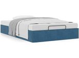 Syfax™ Struttura Letto Pouf Senza Materasso 120X190 Cm Velluto