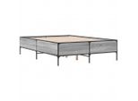 Syfax™ Giroletto Grigio Sonoma 135X190 Cm In Legno Multistrato Metallo