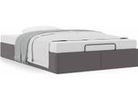 Syfax™ Struttura Letto Pouf Senza Materasso 120X200 Cm Pelle Finta