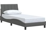 Syfax™ Giroletto Senza Materasso Hanko Grigio Scuro 90X190 Cm Tessuto