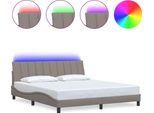 Syfax™ Giroletto Senza Materasso Hanko Tortora 180X200 Cm In Tessuto
