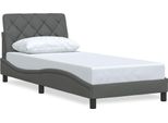 Syfax™ Giroletto Senza Materasso Grigio Scuro 90X190 Cm Tessuto