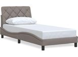 Syfax™ Giroletto Senza Materasso Tortora 90X200 Cm Tessuto