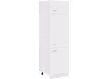 Syfax™ Mobile Per Frigo “Lyon” Bianco 60X57X207 Cm Legno Multistrato