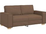 Syfax™ Divano A 2 Posti Marrone 180X78X84 Cm Tessuto