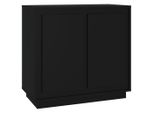 Syfax™ Credenza Nera 80X34X75 Cm In Legno Multistrato