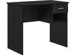 Syfax™ Scrivania Rovere Nero 90 X 49 X 75 Cm Legno Multistrato