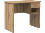 Syfax™ Scrivania Rovere Artigianale 90 X 49 X 75 Cm Legno Multistrato