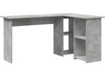 Syfax™ Scrivania Grigio Cemento 142 X 102 X 73 Cm Legno Multistrato