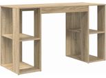 Syfax™ Scrivania Rovere Sonoma 130 X 50.5 X 75 Cm Legno Multistrato