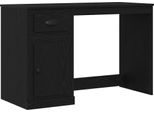Syfax™ Scrivania Rovere Nero 50 X 115 X 75 Cm Legno Multistrato