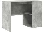 Syfax™ Scrivania Grigio Cemento 102 X 50 X 75 Cm Legno Multistrato