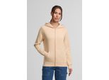 DáMská Mikina Na Zip Urban Classics Ladies Basic Essential Zip Hoody Sand - Xs