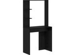 Syfax™ Scrivania Rovere Nero 78,5 X 37 X 154,5 Cm Legno Multistrato
