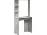 Syfax™ Scrivania Grigio Cemento 78,5 X 37 X 154,5 Cm Legno Multistrato