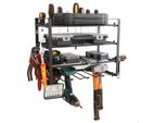 Garage Scaffale Pensile In Metallo Porta Attrezzi Robusto 31X40 Cm Officina
