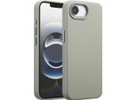 Custodia Per Iphone 16E - Vera Pelle - Custodia Rigida/Cover Accezz - Grigio