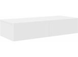 Syfax™ Scaffale A Parete Con Cassetti Bianco 80X33X17 Cm In Truciolato