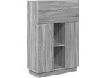Syfax™ Scrivania Con Lo Scaffale Grigio Sonoma 71,5 X 31,5 X 106,5 Cm