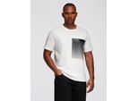 T-Shirt In Cotone Con Stampa Grafica Bianca M