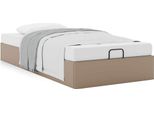 Syfax™ Struttura Letto Pouf Senza Materasso 90X200 Cm Pelle Finta
