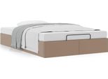 Syfax™ Struttura Letto Pouf Senza Materasso 120X200 Cm Pelle Finta