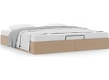 Syfax™ Struttura Letto Pouf Senza Materasso 160X200 Cm Pelle Finta