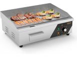 Grill Elettrico Commerciale, Grill Elettrico Da Tavolo, 3000W, Temperatura Regolabile 50-300 °C, Per Ristorante/Balcone/Piano Di Lavoro, 54X40X21Cm