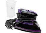 Ferro Da Stiro A Vapore Da Viaggio Adler Ad 5049, 420 W, 30 Ml, Piastra In Ceramica, Vapore/Asciugatura, Nero/Viola