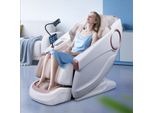 Sedia Per Massaggi, Sedia Per Massaggi A Gravità Zero Per Tutto Il Corpo, Con Riscaldamento, Sl Track, Sedia Per Massaggi Thailandesi, Musica Surround Bluetooth 3D, Bianco【Gh-L001】