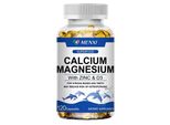 Magnesio Zinco Vitamina D3 Calcio 1425Mg (120 Capsule) Integratore Alimentare, Ossa, Articolazioni, Muscoli, Denti, Nervi