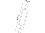 Alcapower - Lampadina A Led R7S 11W 1500Lm In Vetro ø11,8Mm, Angolo 360°, Luce Instantanea Non Dimmerabile 3000K