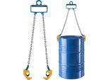 Sollevatore Di Fusti A Catena Vevor, Catena Di Sollevamento Per Fusti G80 Con Gancio Di Sicurezza, Movimentazione Di Fusti Con Capacità Di 1 Tonnellata, Attrezzatura Adatta A Carrelli Elevatori Con Gru, Sollevatore Di Fusti Acciaio Al Carbonio Per Fusti In Plastica E Metallo