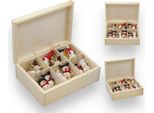 Scatola Di Legno Con Portachiavi Natalizi – Set Di Decorazioni Natalizie