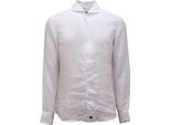 O4687 Camicia Uomo Sonrisa Silvery Man Linen Shirt