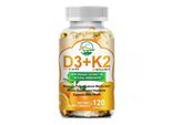 Vitamina D3 E Vitamina K2 (120 Capsule) Integratore Alimentare, Ossa, Muscoli, Articolazioni, Denti, Nervi, Cuore, Metabolismo, Sistema Immunitario