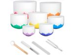 Set Di Ciotole Da Canto Sela Seclu Chakra Lotus 432 Hz Con Diapason