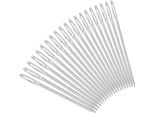 Aghi Per Maglieria Occhio Grande 20Pcs 52MM Grande Occhio Smussato Aghi In Acciaio Filato Aghi Per Cucire Aghi Per Cucire Ricamo