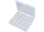 Scatola Per Rocchetti, 25 Scomparti, Trasparente, Vuota, Organizzatore, Cucito, Crafting, Stoccaggio, Custodia In Plastica