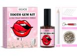 Eelhoe Set Di Gioielli Per Denti Fai Da Te Con Lampada Polimerizzante, Colla, Cristalli, Set Di Gioielli Per Denti, Pietre Preziose, Ornamenti Per La Decorazione Dei Denti