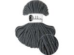 Cordoncini In Cotone - Cordoncini Intrecciati 5 Mm - 50M Carbone Lucido