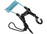 Cordino Per Fotocamera Subacquea, Fibbia A Sgancio Rapido, Molla A Filo In Acciaio Inox, Spirale Per Light Tool Lake Blue