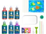 Vernice Per Marmorizzazione Ad Acqua, Coordinazione Occhio-Mano, Colori Vivaci, Set Per Immersione Sicuro Per L'istruzione, L'artigianato, Il Fai-Da-Te, 6
