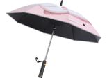 Ombrello Portatile Con Ventaglio, Riflettente, Upf 50+, Per Sole E Pioggia, A 8 Costole, Pieghevole, Da Viaggio, Rinfrescante