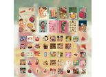 55 Pezzi Di Adesivi Per Scrapbooking Sul Cibo, Fai Da Te, Motivi Ricchi, Stile Vintage, Simpatici Snack, Adesivi, Adesivi Per Planner Per Quaderni